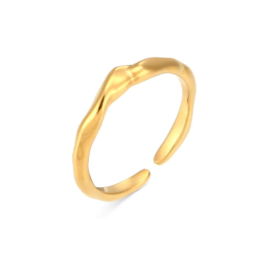 Golden Wave Ring